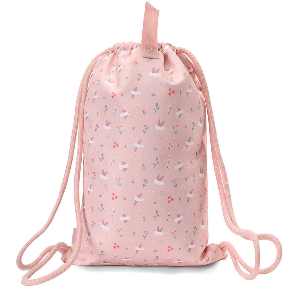 Mochila saco impermeable TUTETE personalizable · blossom birds