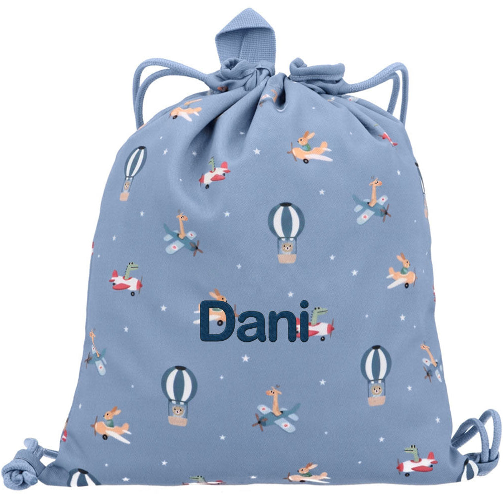 Mochila saco de tela TUTETE personalizable · planes