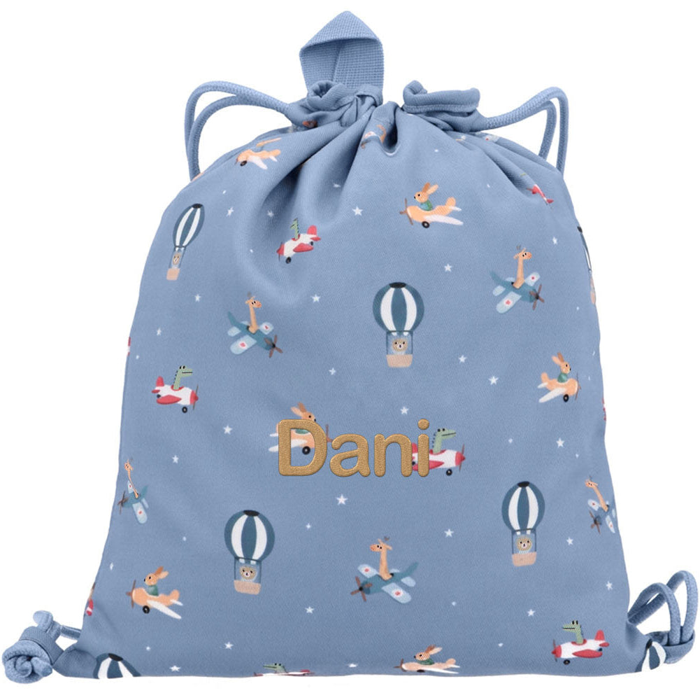 Mochila saco de tela TUTETE personalizable · planes