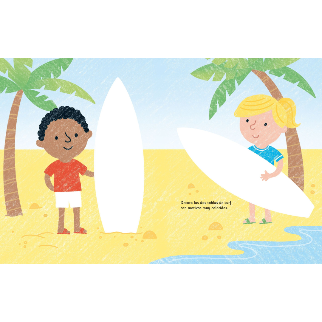 Pinta con los dedos · llega el verano