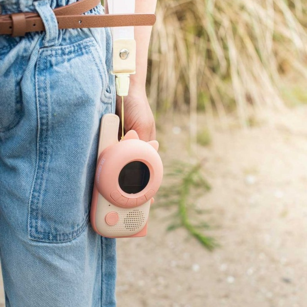 Walkie-talkies ZOO · dinosaurios rosas