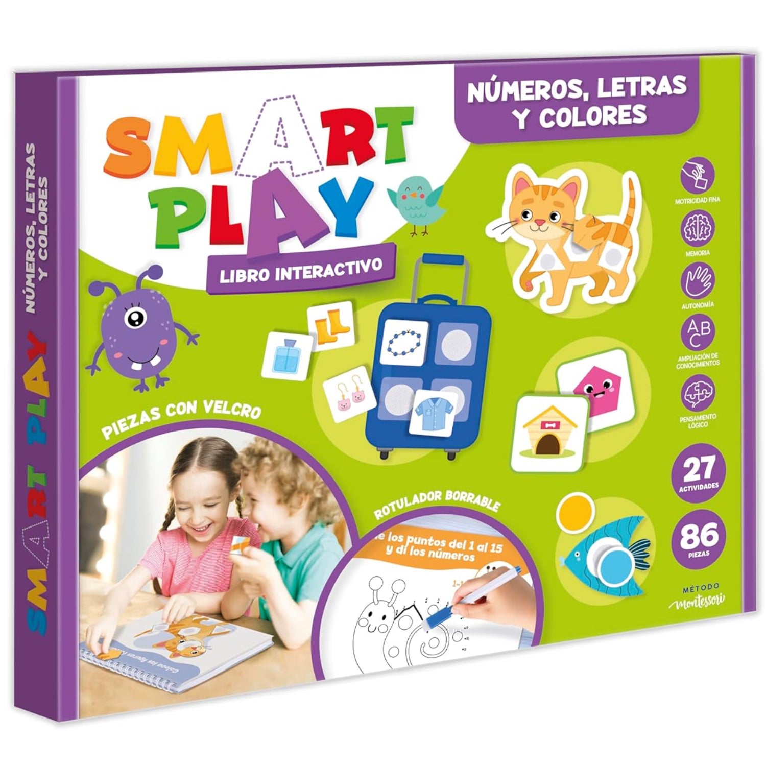 Libro interactivo SMART PLAY · números, letras y colores