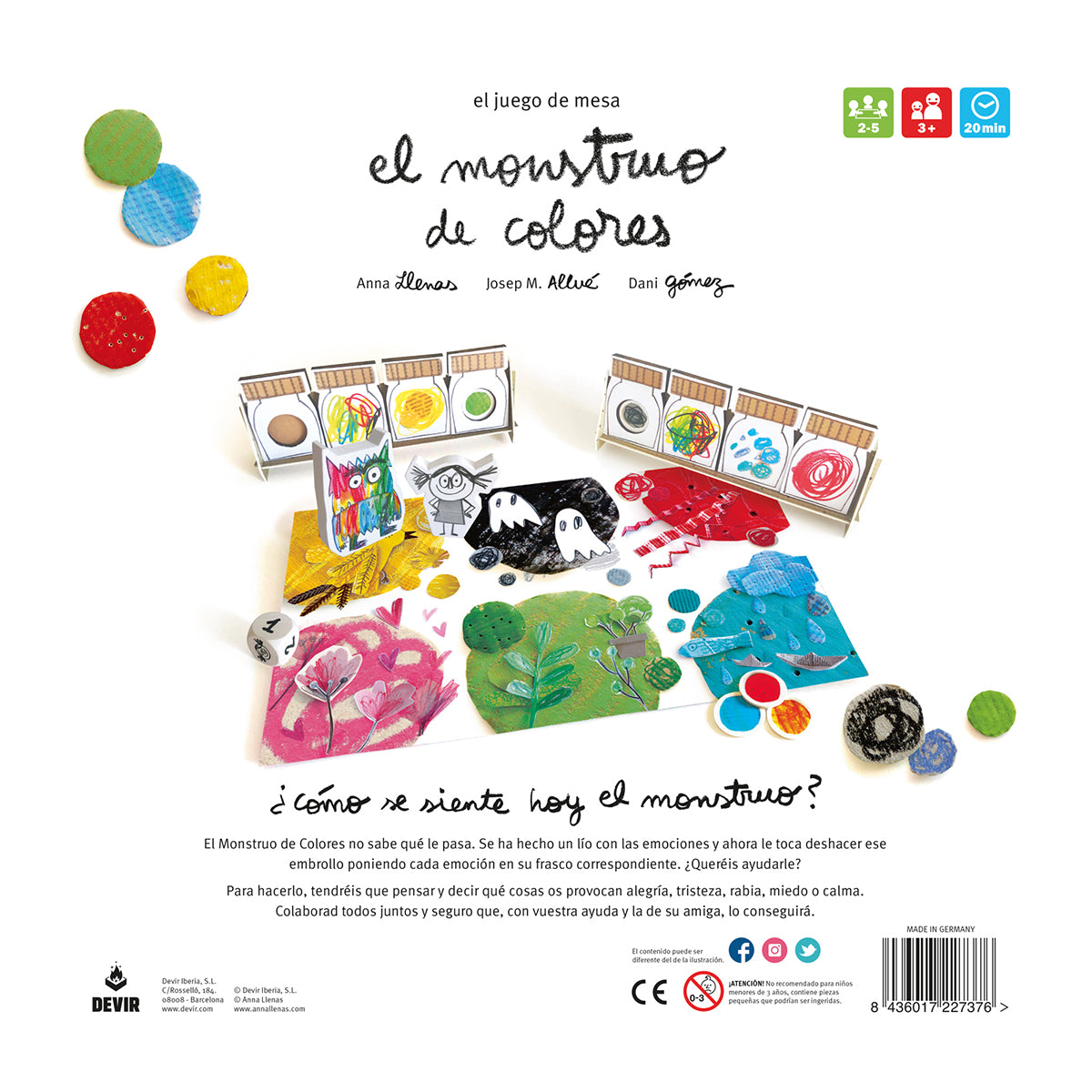El monstruo de colores ¡juego de mesa!