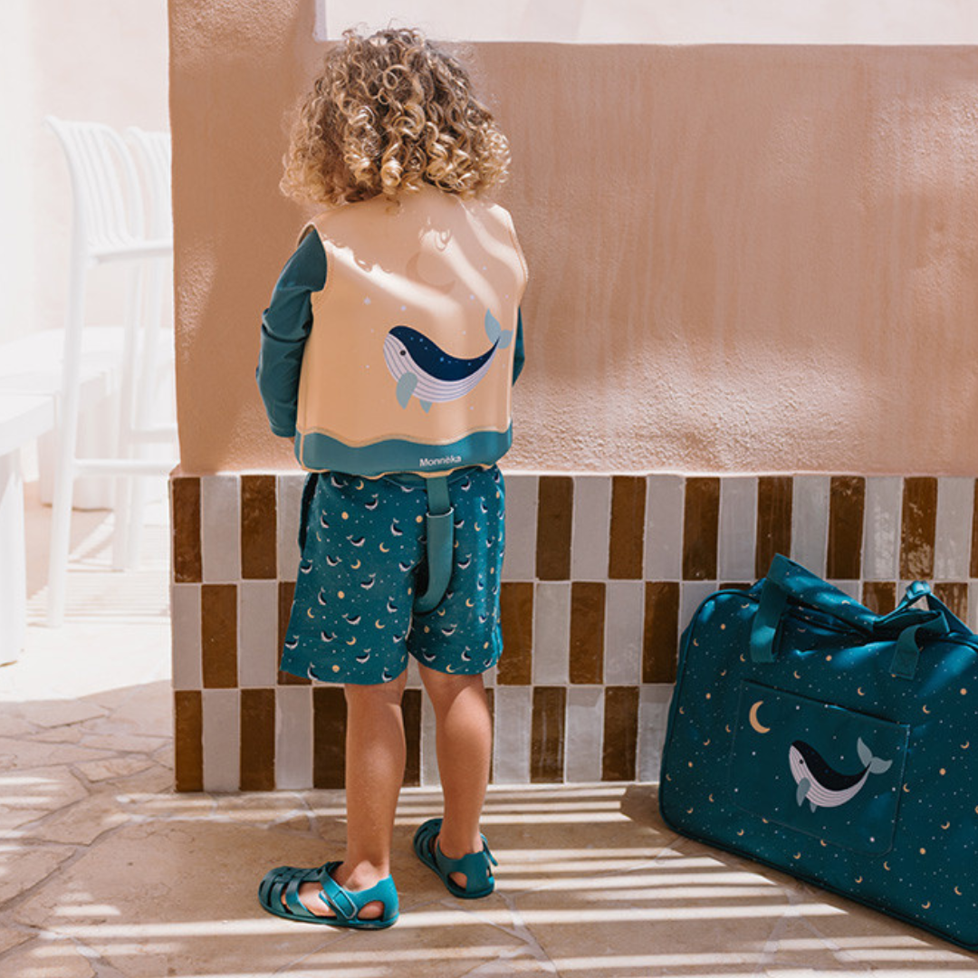 Chaleco flotador de aprendizaje MONNËKA · whale teal