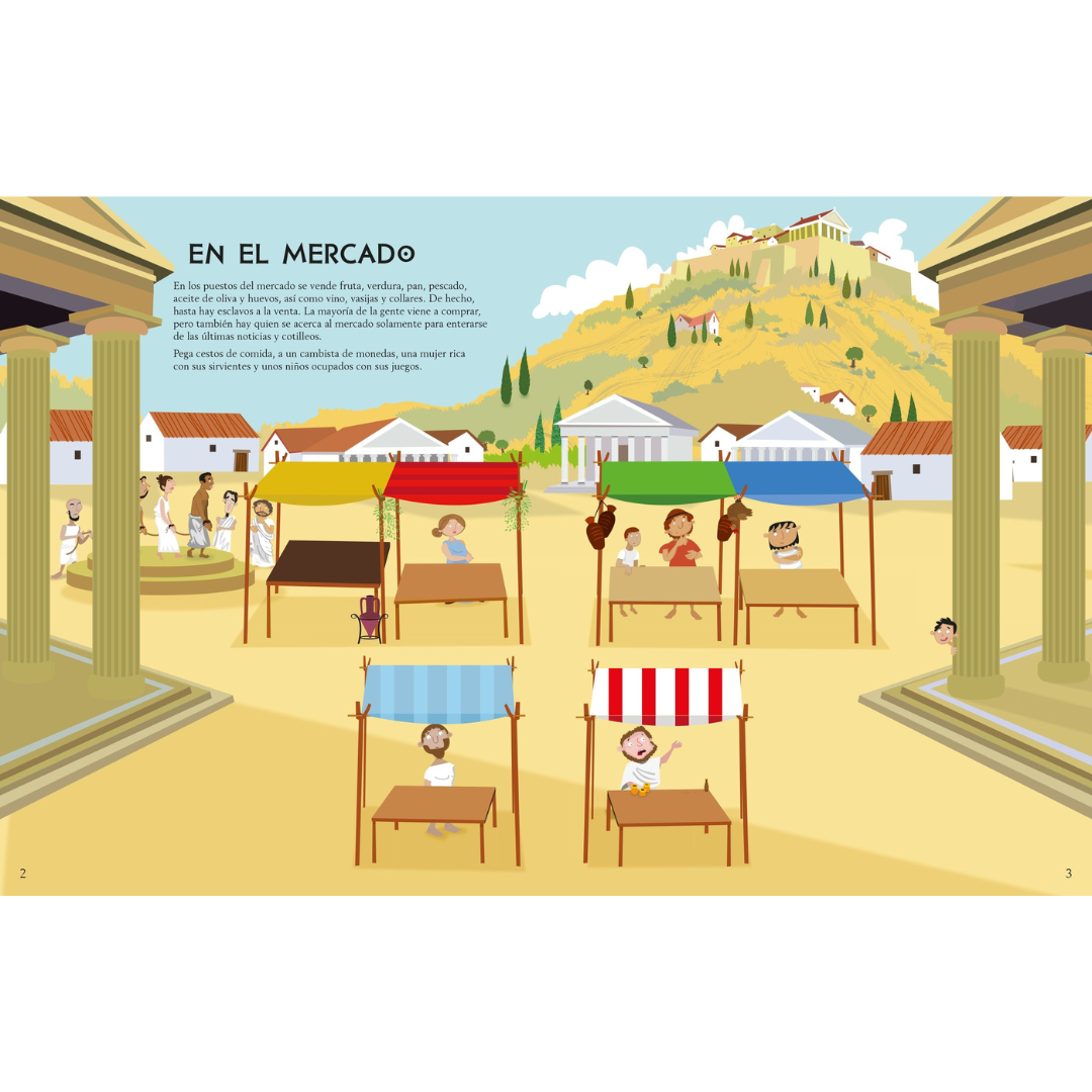 Libro de pegatinas · los antiguos griegos