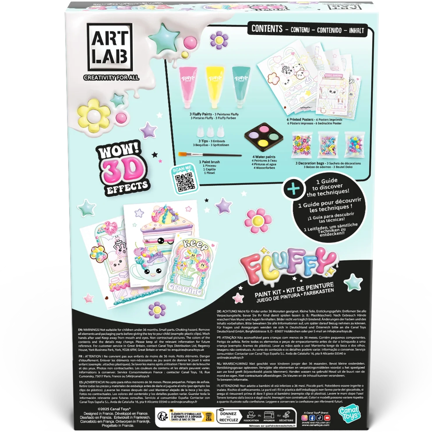 Fluffy paint kit ¡efecto 3D!