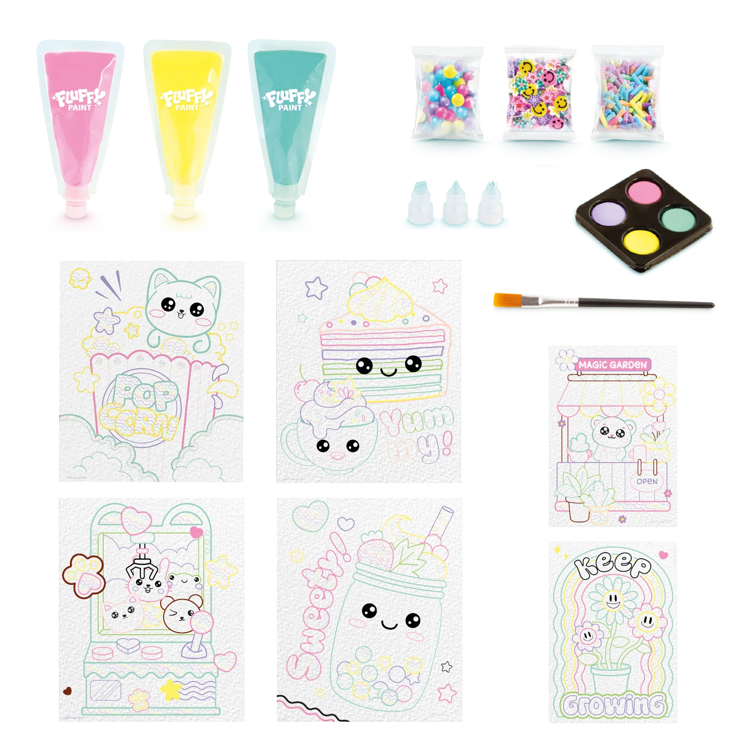 Fluffy paint kit ¡efecto 3D!
