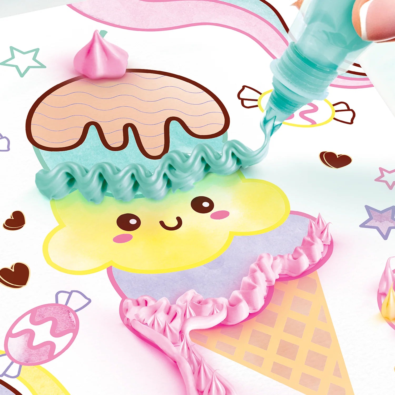 Fluffy paint kit ¡efecto 3D!
