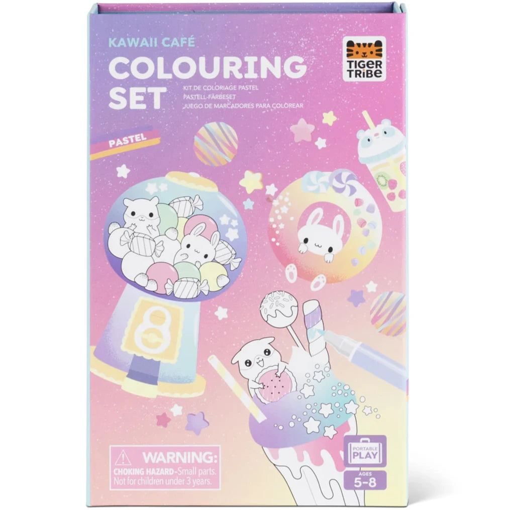Colouring set · kawaii café pastel