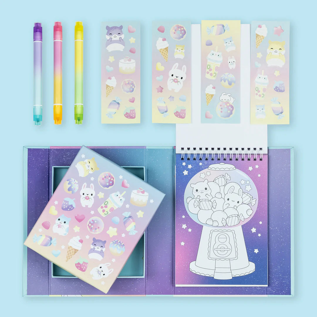 Colouring set · kawaii café pastel