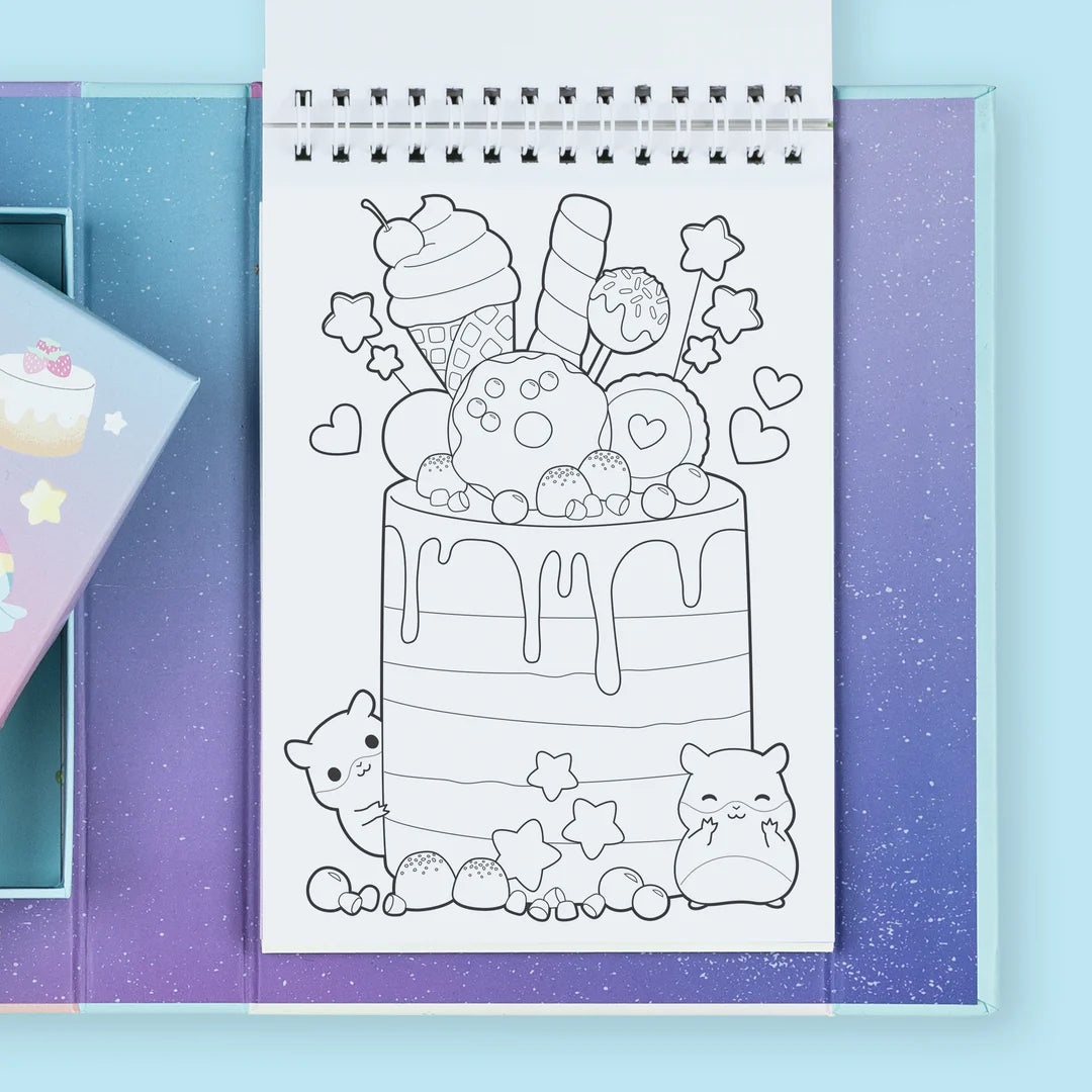 Colouring set · kawaii café pastel