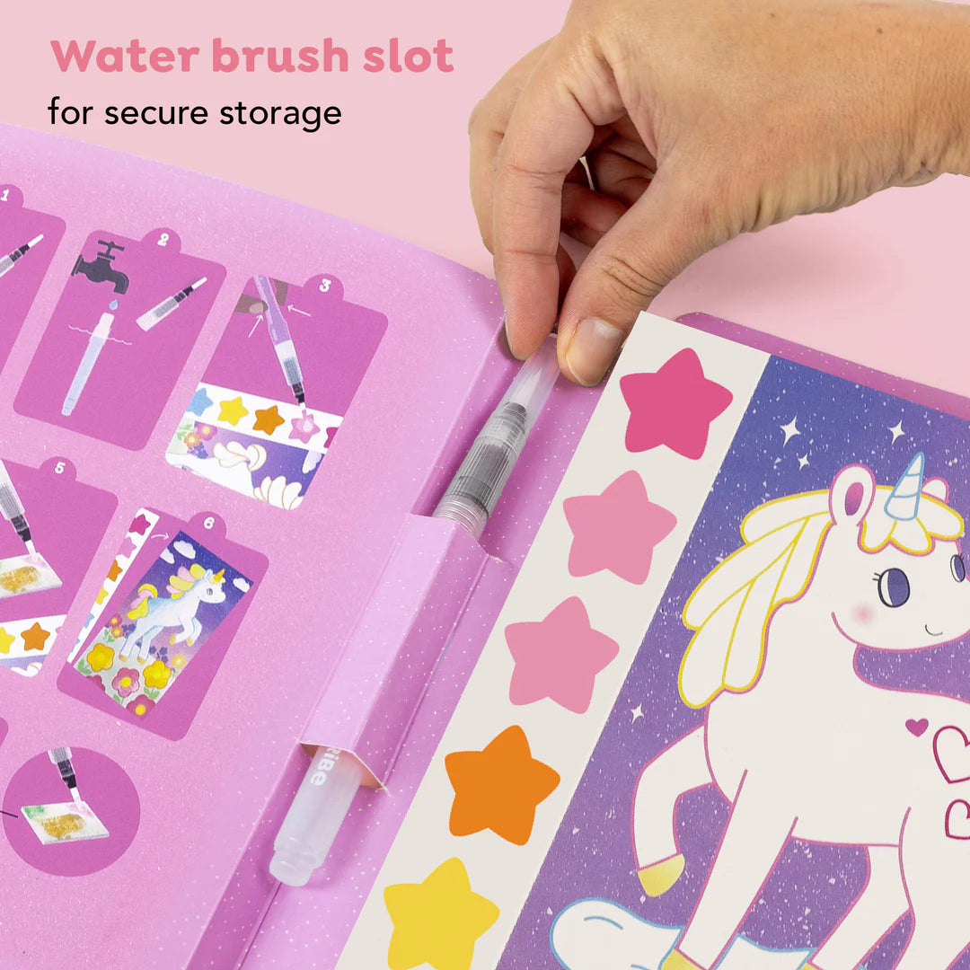 Pinta con acuarelas · unicornios