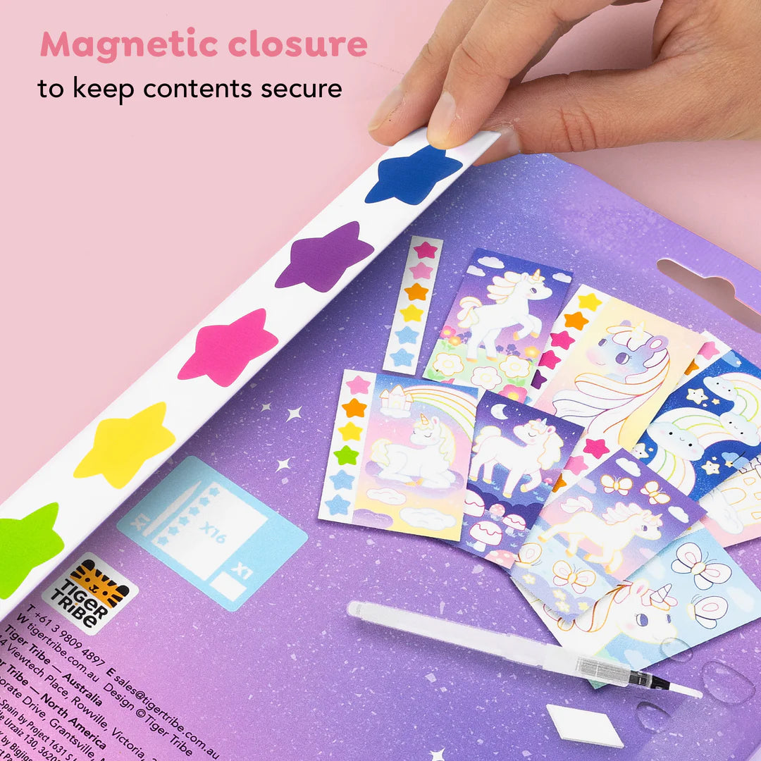 Pinta con acuarelas · unicornios