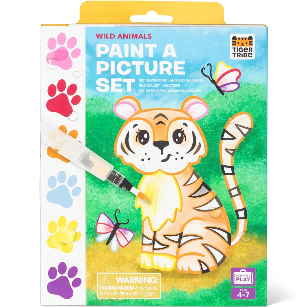 Pinta con acuarelas · animales salvajes