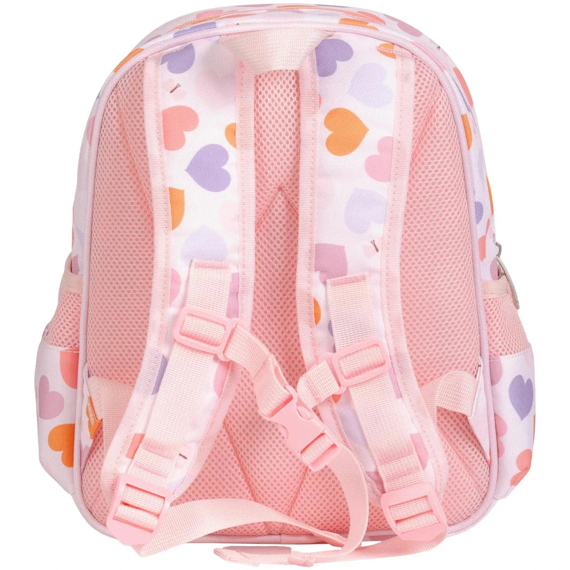 Mochila infantil con bolsillo térmico ALLC · corazones