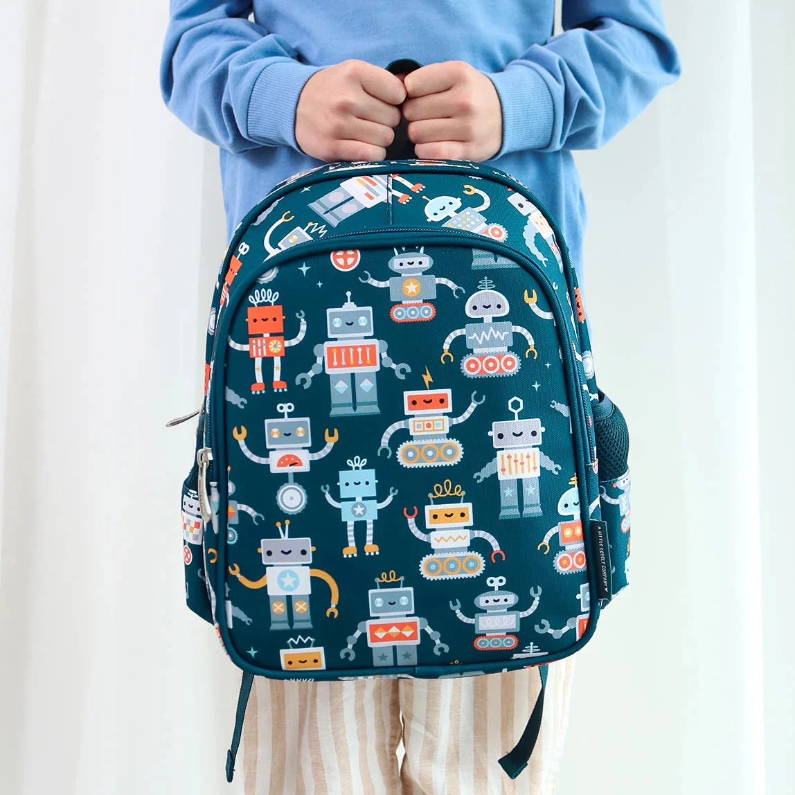 Mochila infantil con bolsillo térmico ALLC · robots