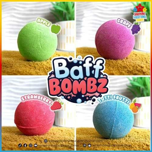 4 bombas de baño pequeñas