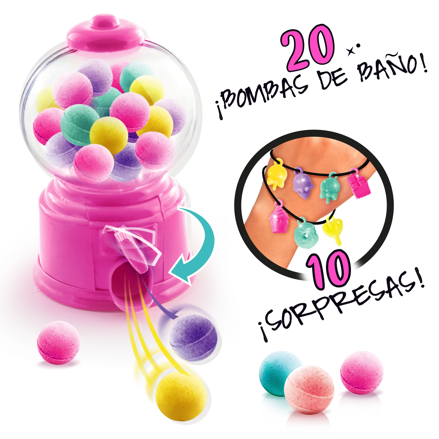 Dispensador de bombas de baño