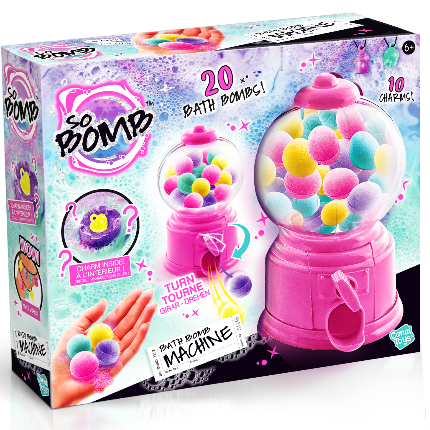 Dispensador de bombas de baño