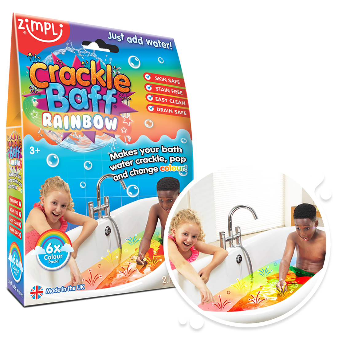 6 packs CRACKLE BAFF ¡sales crepitantes!