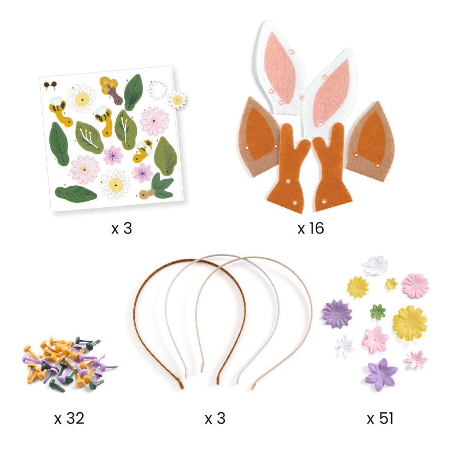 DIY crea tus diademas de animales y flores