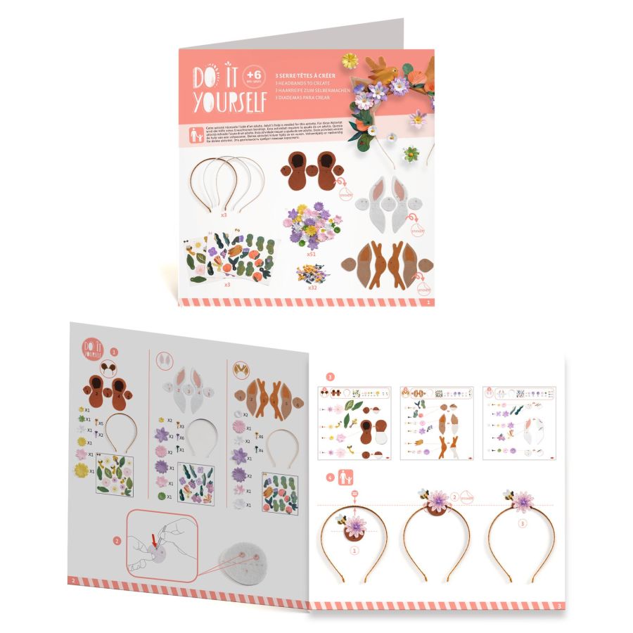 DIY crea tus diademas de animales y flores
