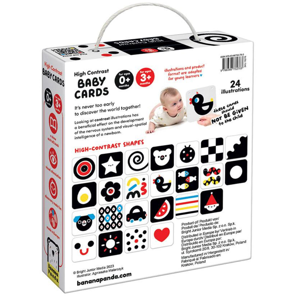 Tarjetas de alto contraste para bebés