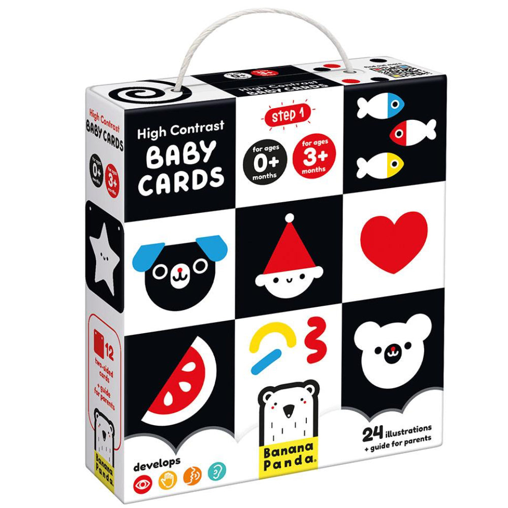 Tarjetas de alto contraste para bebés