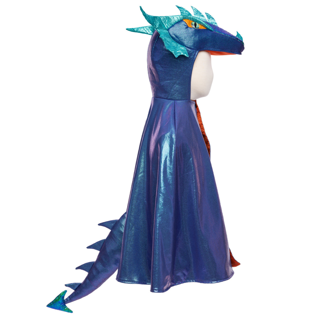 Capa de dragón metálico