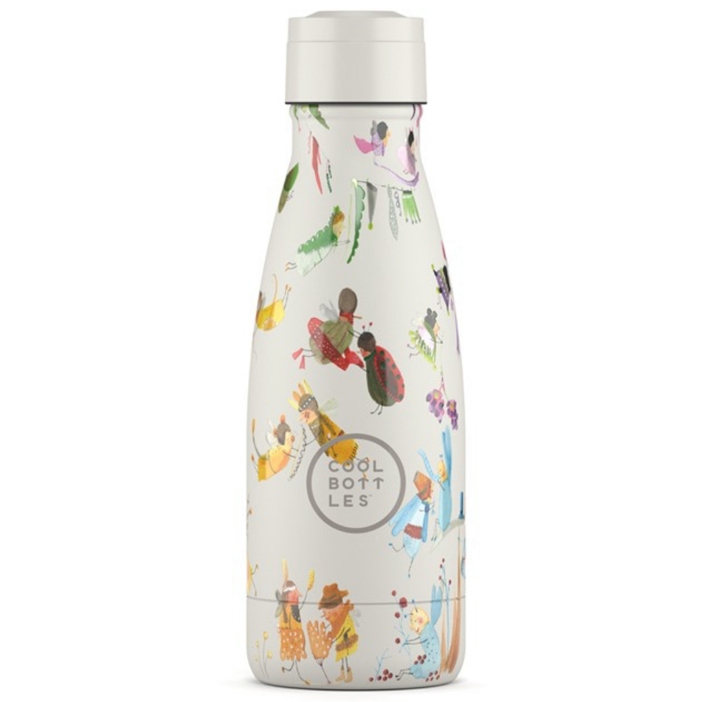 Botella de acero con pajita 260 ml. · garden pals