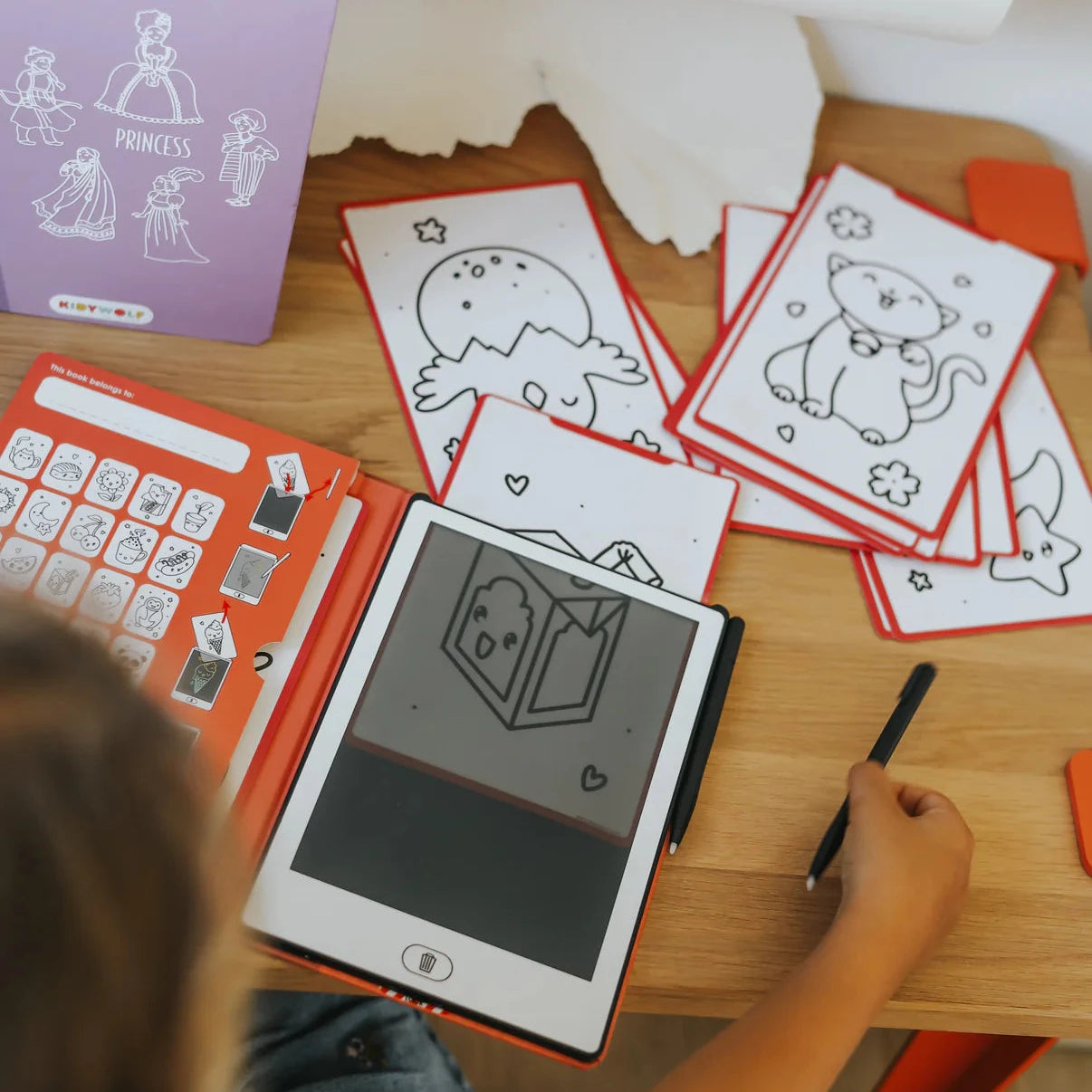 Tableta para dibujar con plantillas KIDYDRAW MINI · kawaii