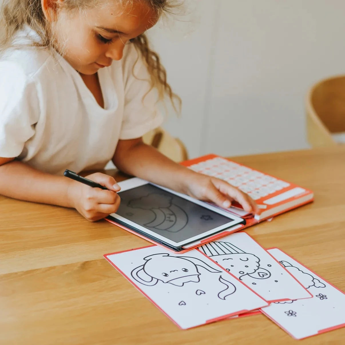 Tableta para dibujar con plantillas KIDYDRAW MINI · kawaii