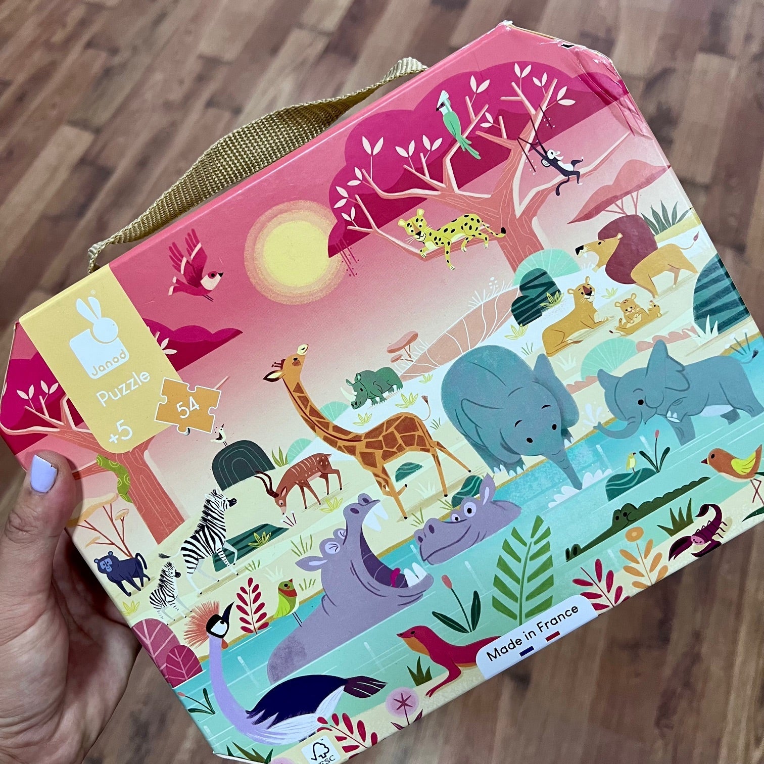¡CAJA DAÑADA! Puzzle reserva de animales: 54 piezas
