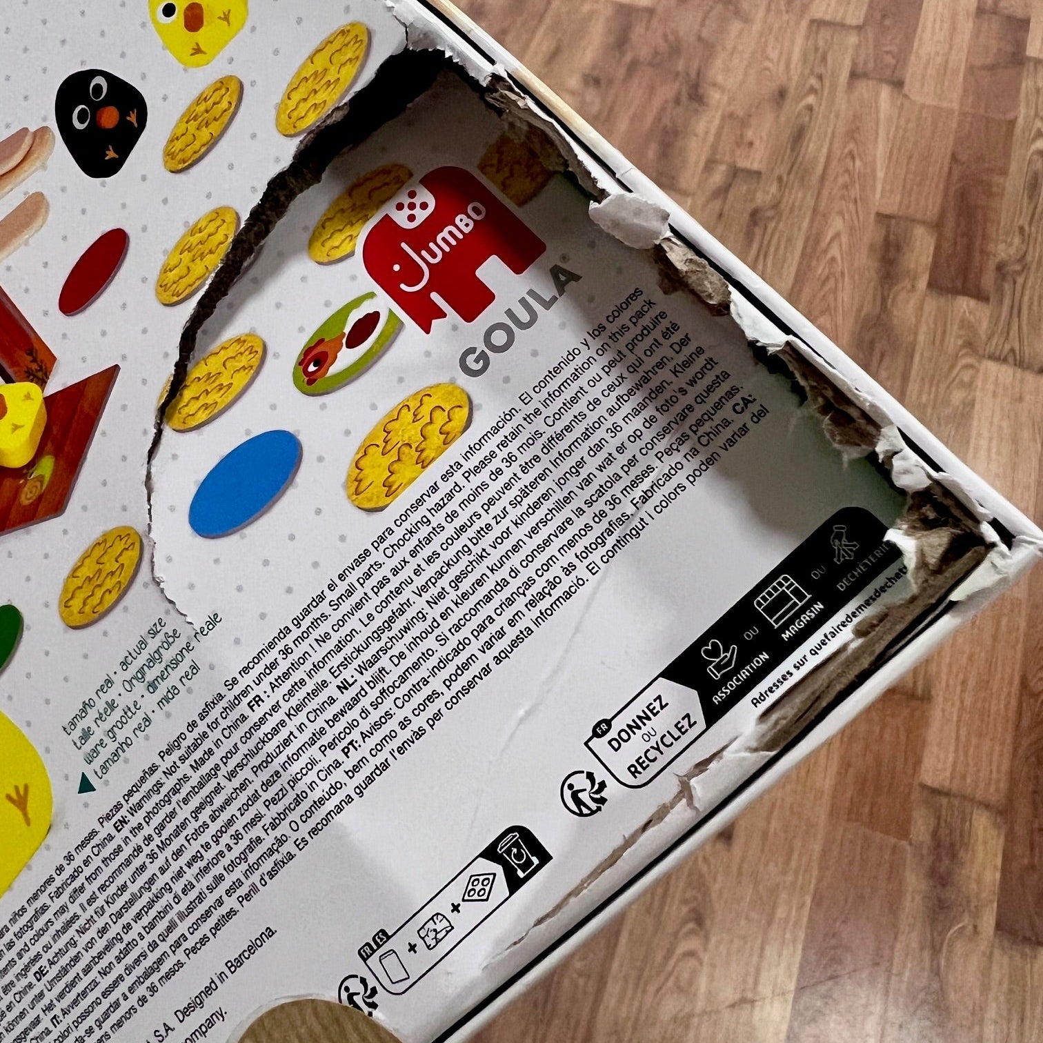 ¡CAJA DAÑADA! Happy chicken