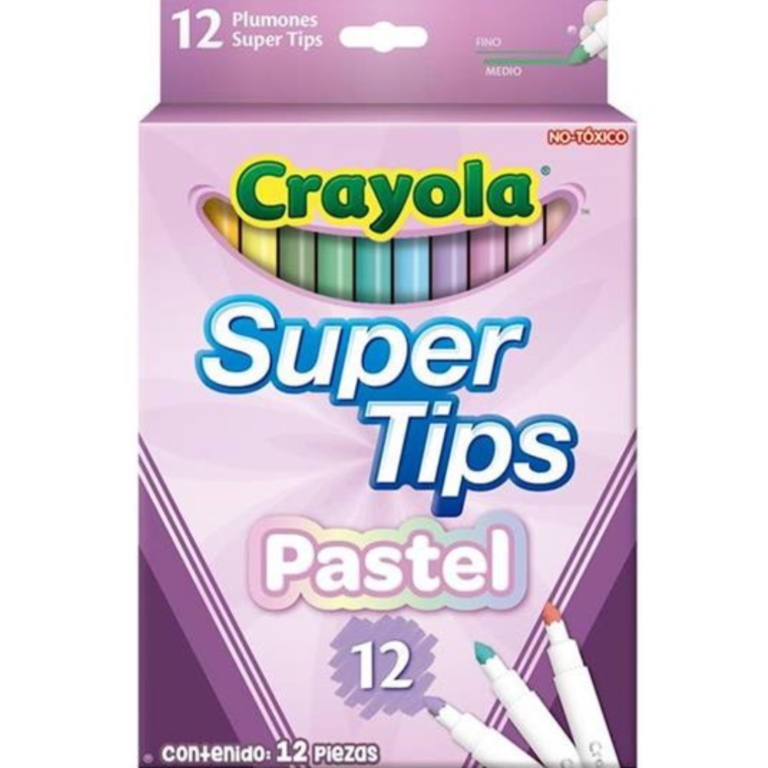 12 rotuladores punta maxi ¡súper lavables! pastel
