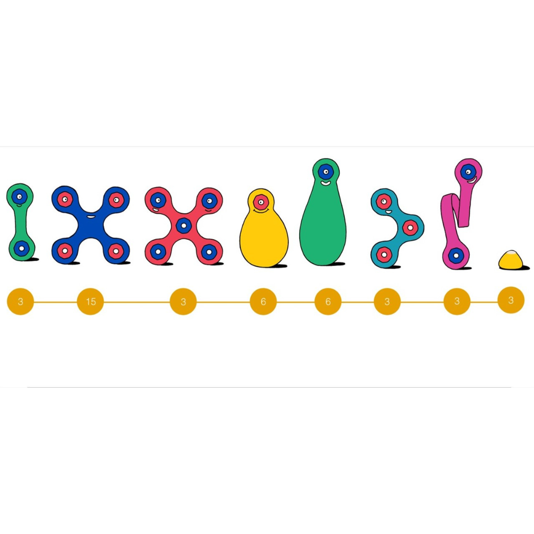 CLIXO rainbow pack: 42 piezas