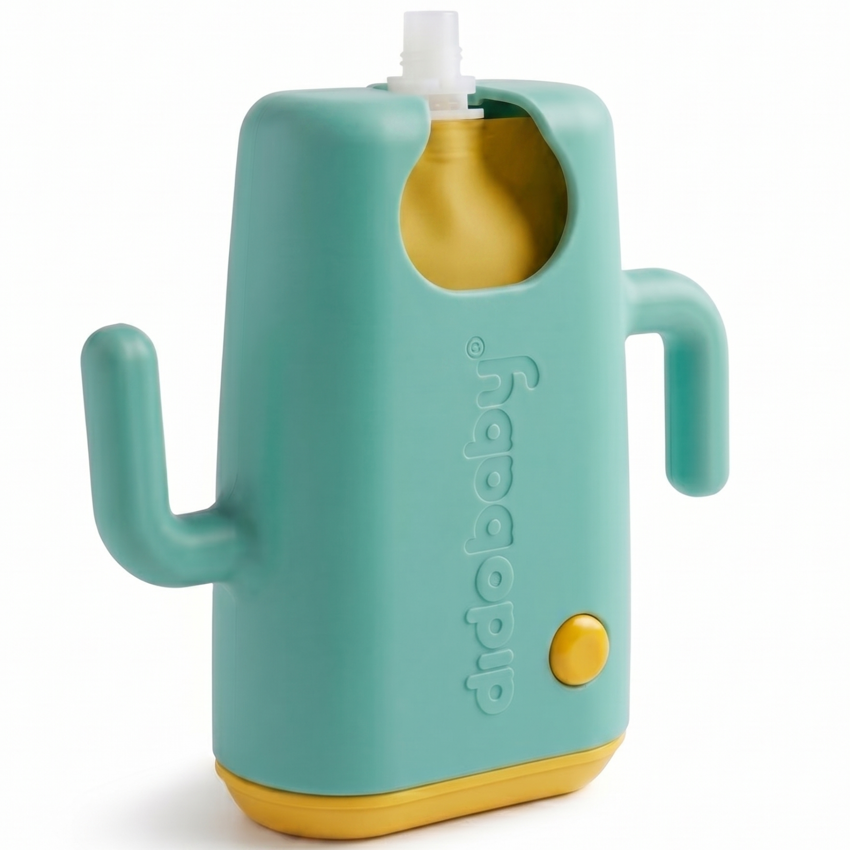 Dispensador antiderrames para bolsas de puré y zumos