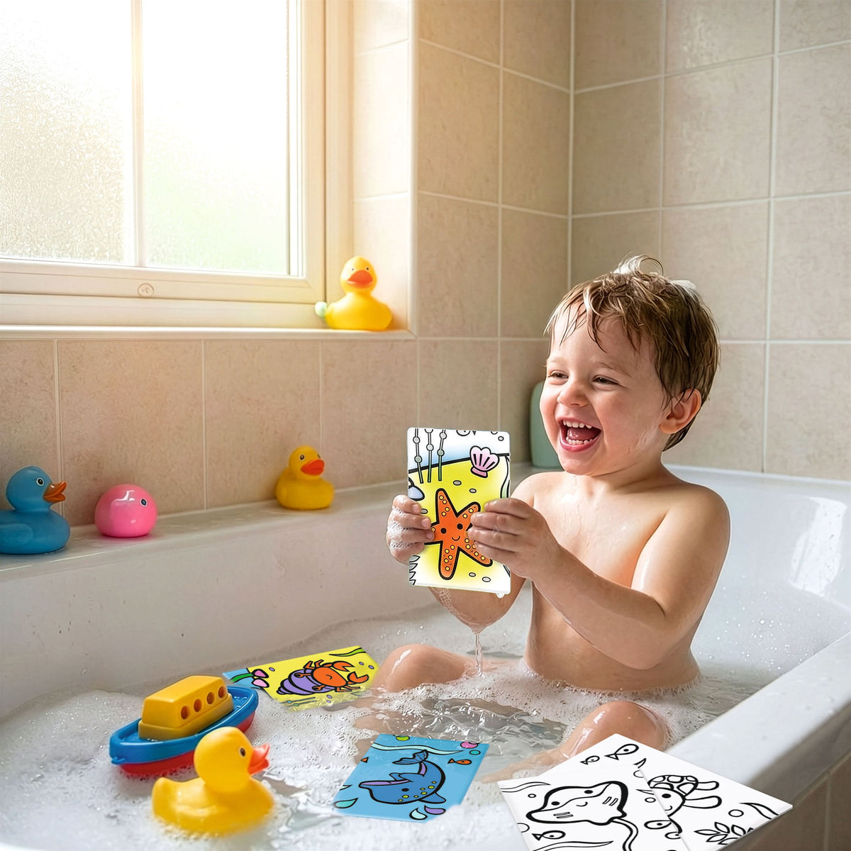 Flashcards baby bath