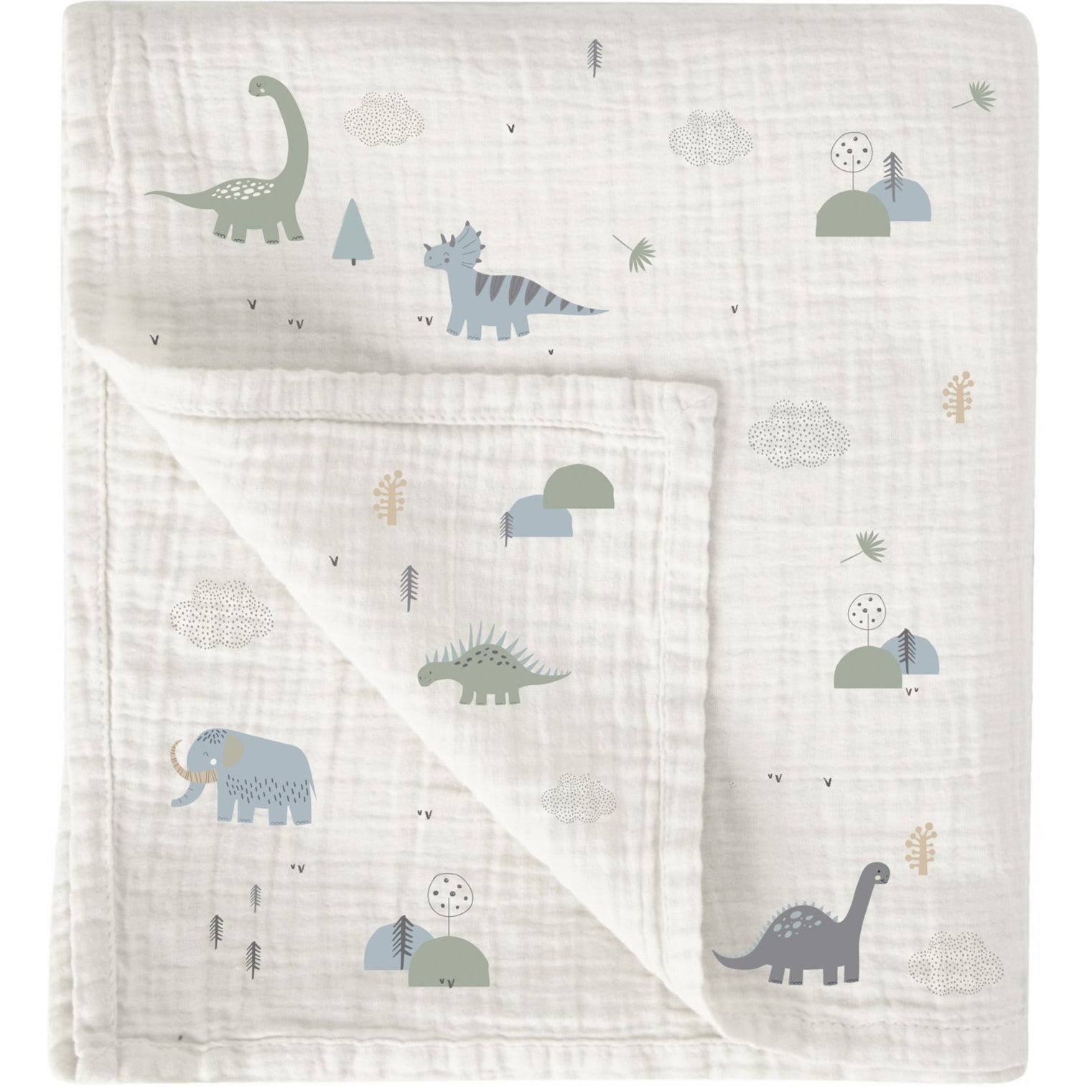 Muselina de Bambú Bimbidreams 120x120 · Dinosaurios