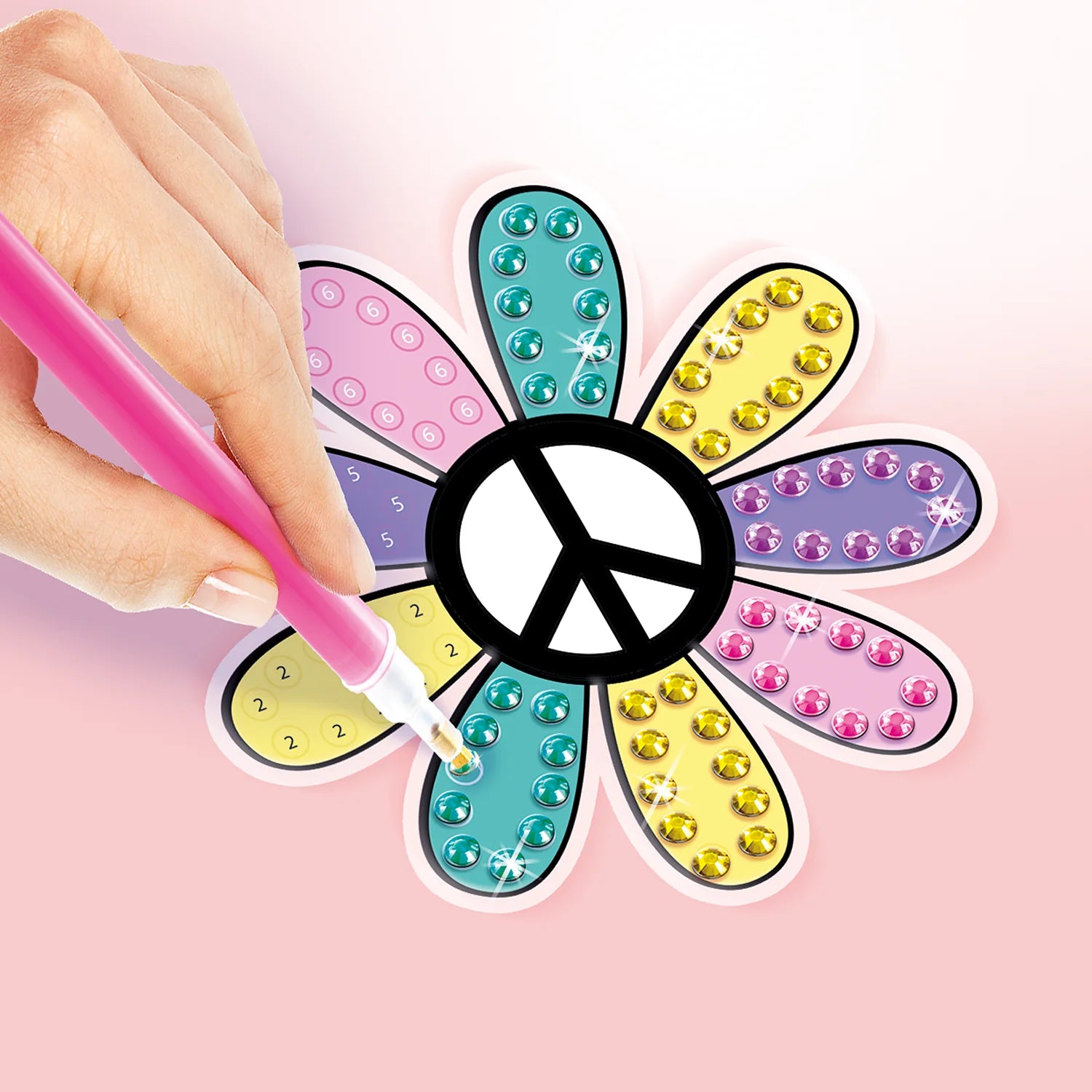 Set de actividades de arte con diamantes