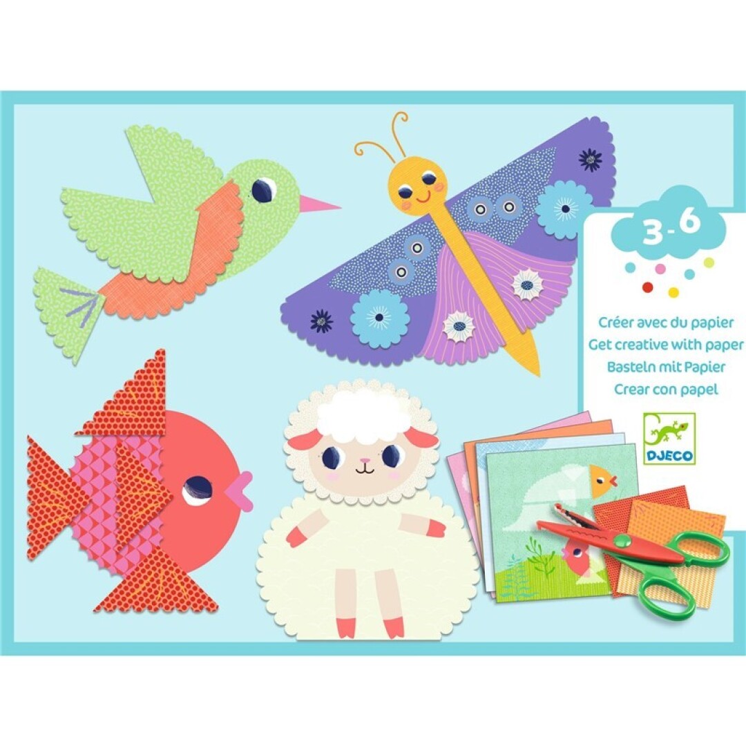 Crear con papel recortando bordes decorativos