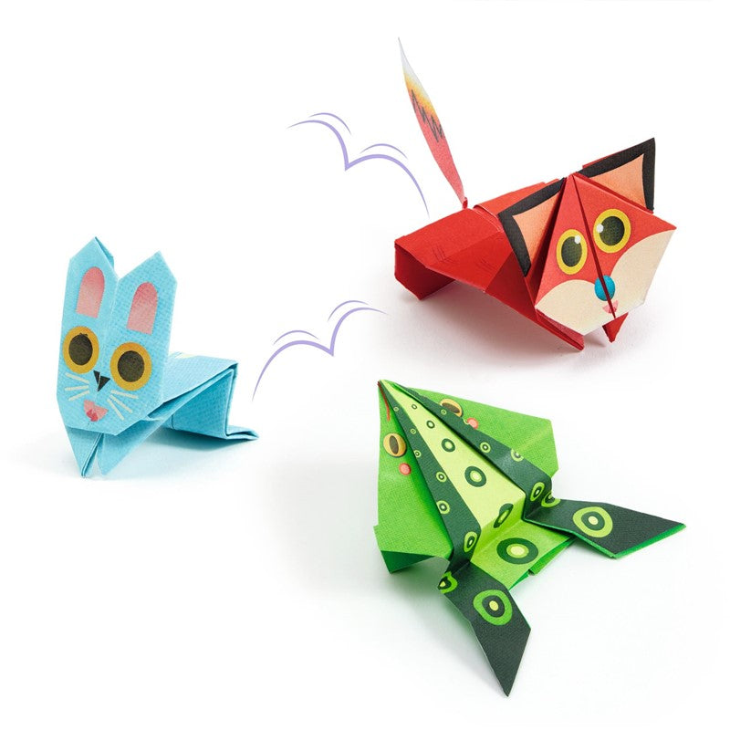 Papiroflexia Origami · animales saltarines