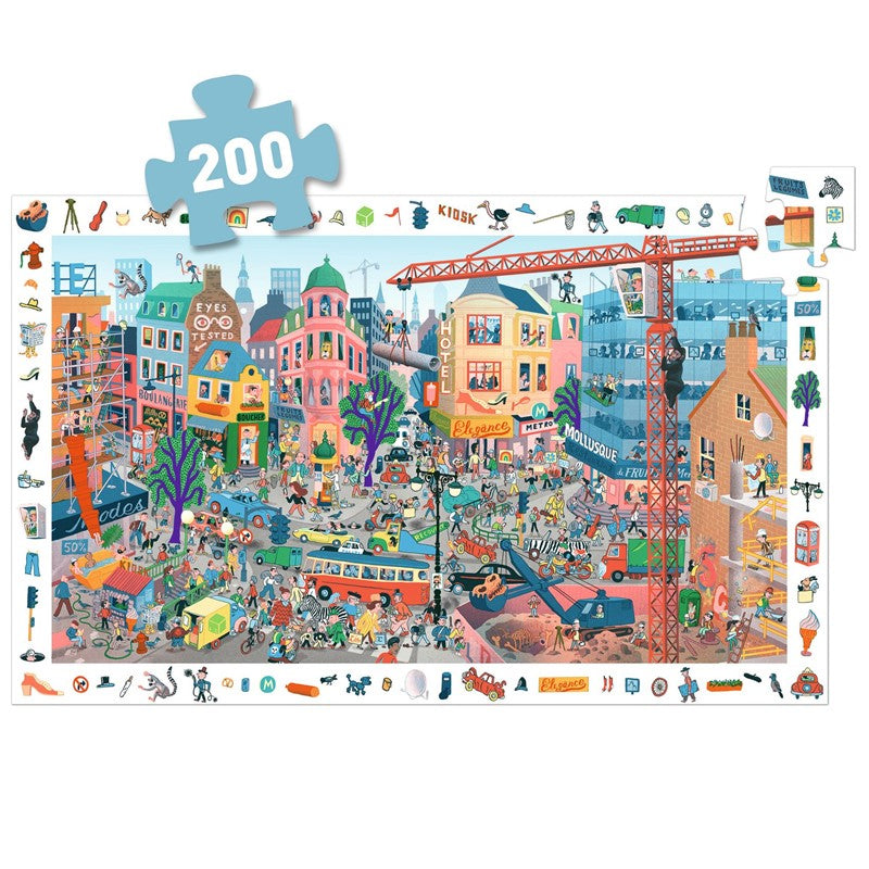 Puzzle de observación la ciudad: 200 piezas