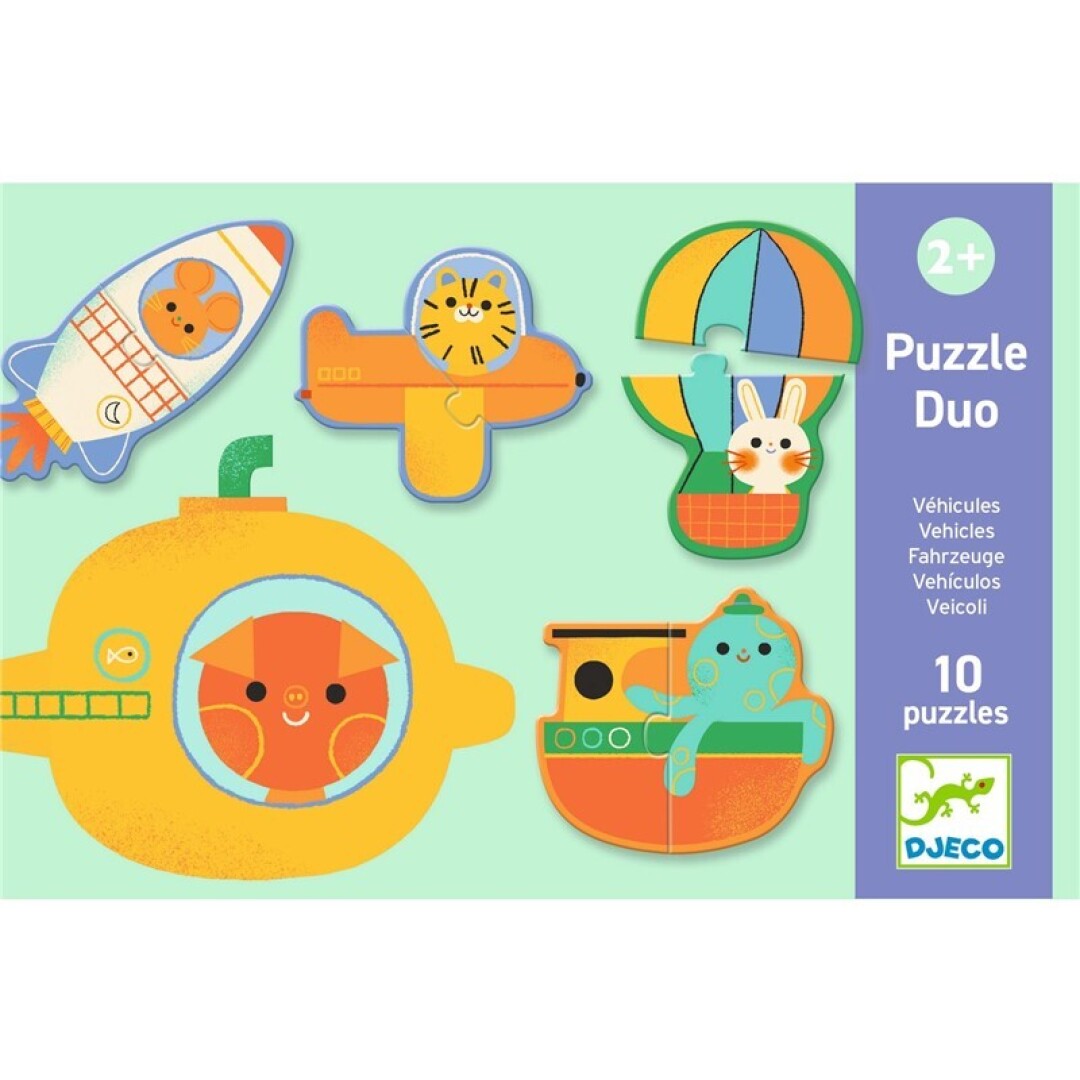 Puzzle dúo · vehículos
