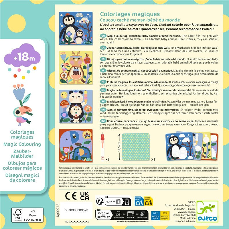 Colorea con agua · bebés del mundo