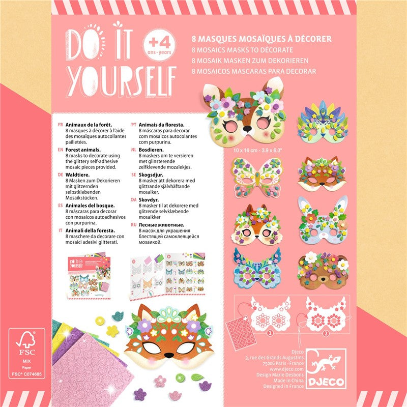 DIY máscaras para decorar animales del bosque