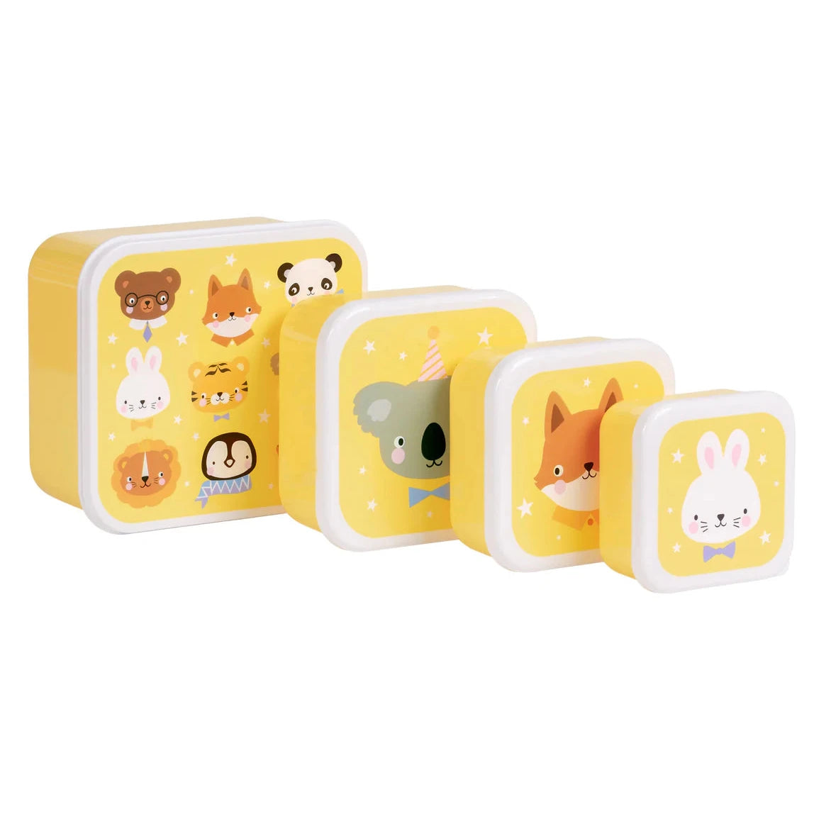 4 cajas snacks ALLC · animales