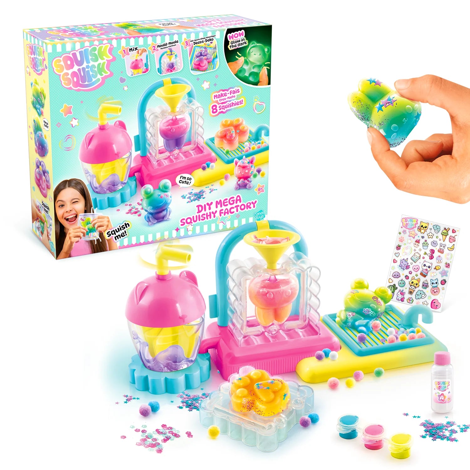Mega fábrica para crear tus squishies