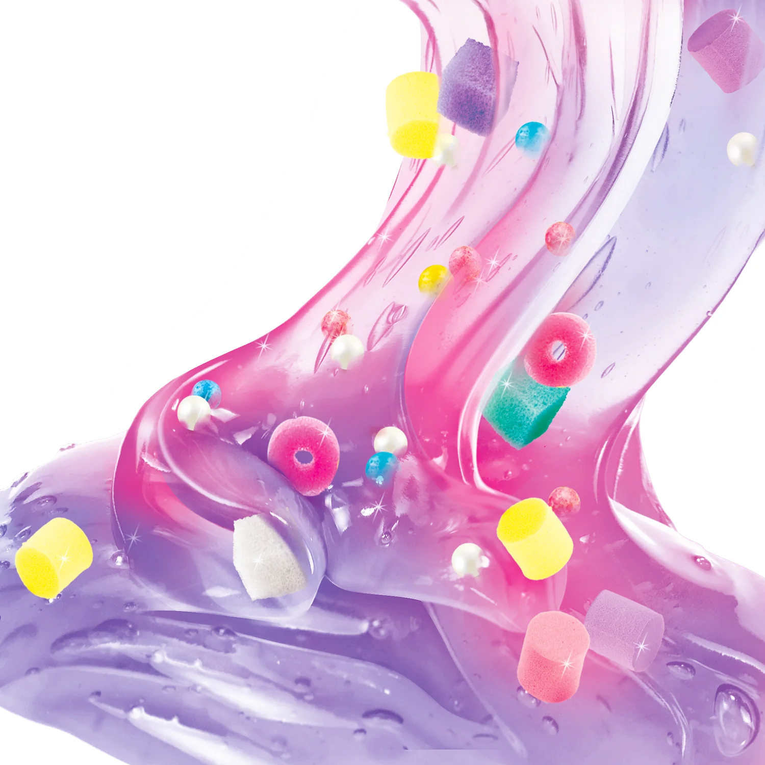 Súper cubo de 4 slimes ¡con 6 decoraciones!