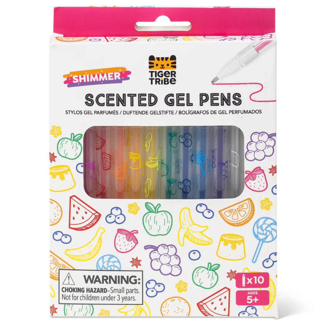 Bolígrafos de gel ¡con olor y brilli-brilli!